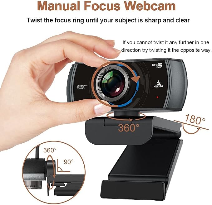 NexiGo N980P 1080P 60FPS Webcam - Image 9