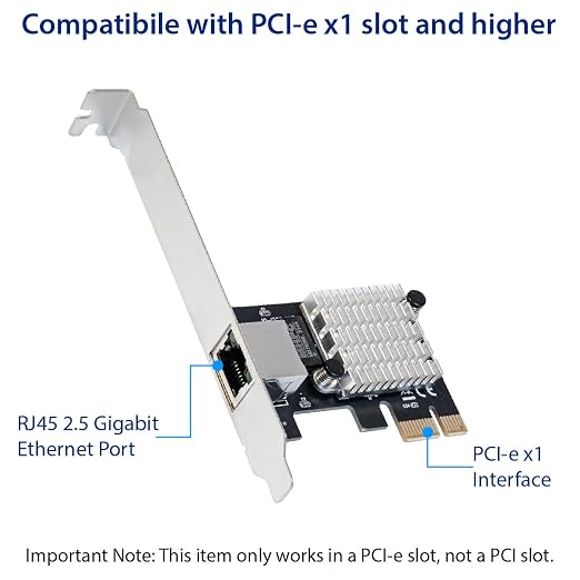 IO CREST 2.5 Gigabit Ethernet PCI Express PCI-E Network Interface Card - Image 4