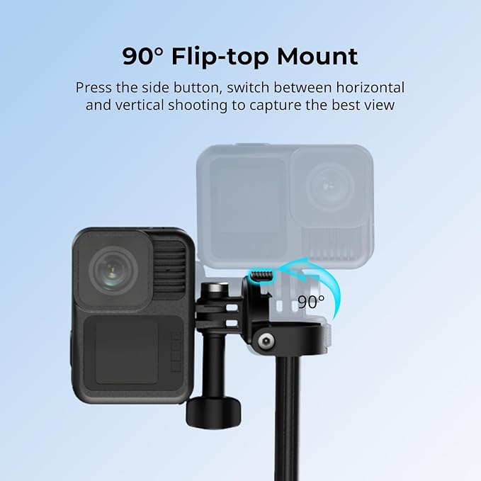 SmallRig 2-in-1 Selfie Stick Tripod, 7.1-20.5in Extendable, Support Horizontal - Image 5