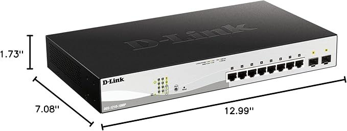 D-Link 10-Port Gigabit Smart Managed PoE+ Switch | 8 PoE+ Ports + 2 SFP Ports | - Image 18