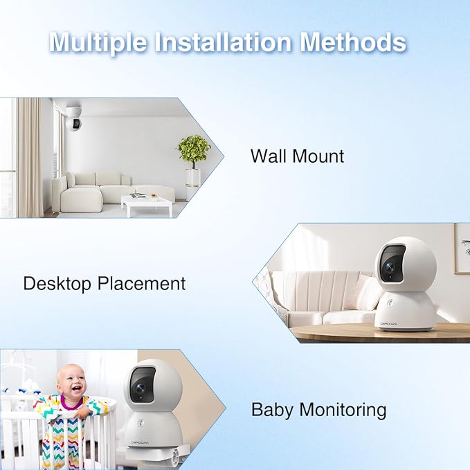 3K Indoor Camera with 64GB Card, Human/Pet/Facial AI Detection, Dog/Cat/Pet - Image 7