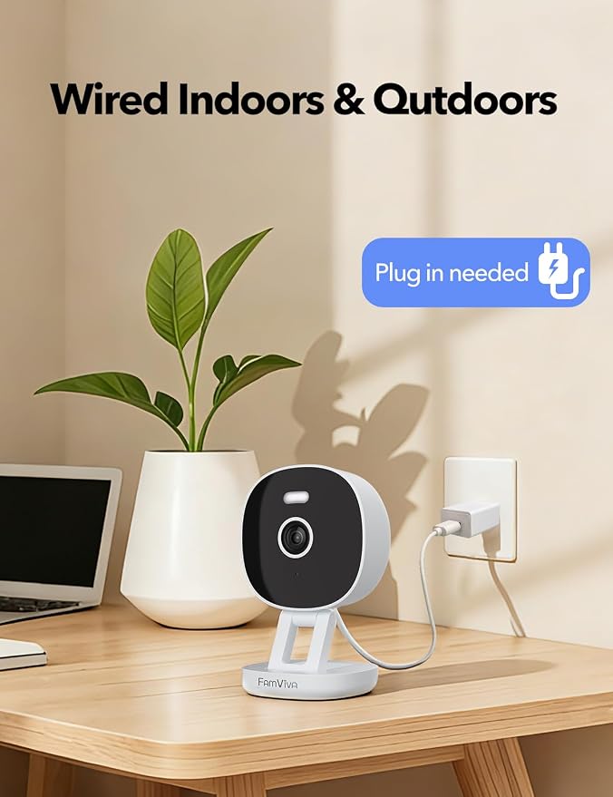 2K Wired Security Camera, Indoor/Outdoor - Image 2