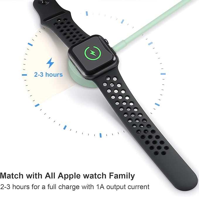 Fast Charger for Apple Watch Charger, Magnetic iWatch Charger to USB A Cable - Image 7