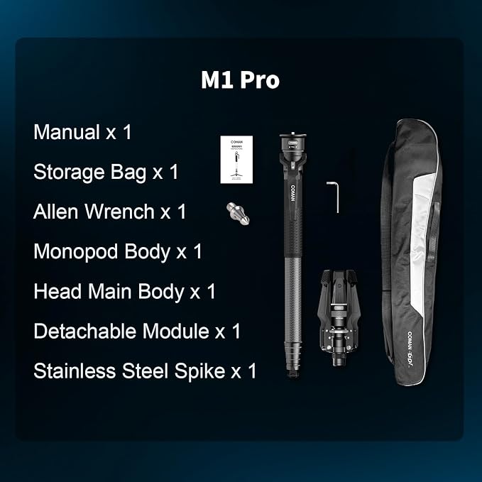 COMAN M1pro 65" Carbon Fiber Monopod - Image 7