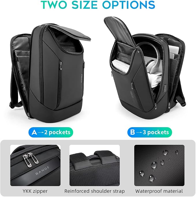 BANGE Business Smart Backpack Waterproof fit 15.6 Inch Laptop Backpack - Image 3