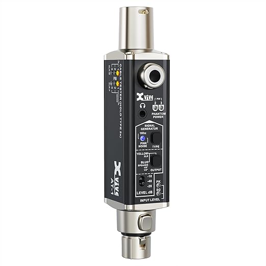 Xvive AT-1 Portable Audio Tester, Signal Generator, XLR Cable Tester, Phantom by Xvive