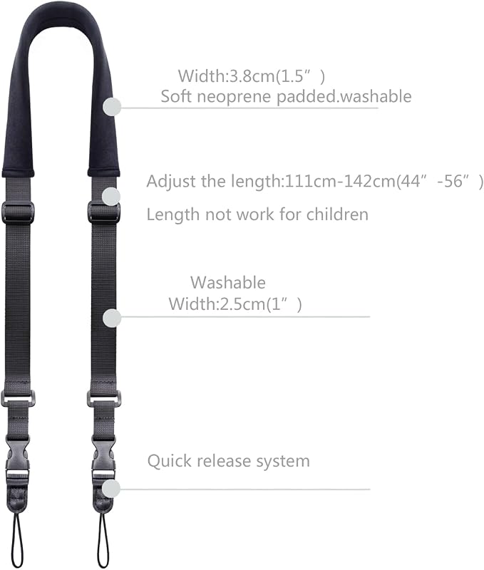 Camera Neck Strap, Soft Binocular Should Strap - Image 2