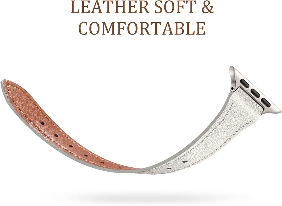 Charlam Slim Leather Band Compatible - Image 3