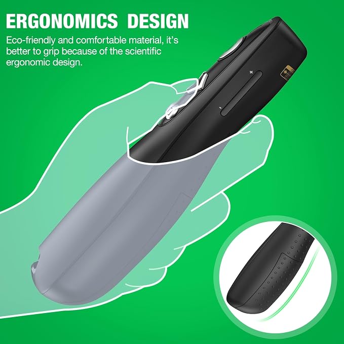 2-in-1 USB Type C Presentation Clicker Wireless Presenter Remote - Image 6