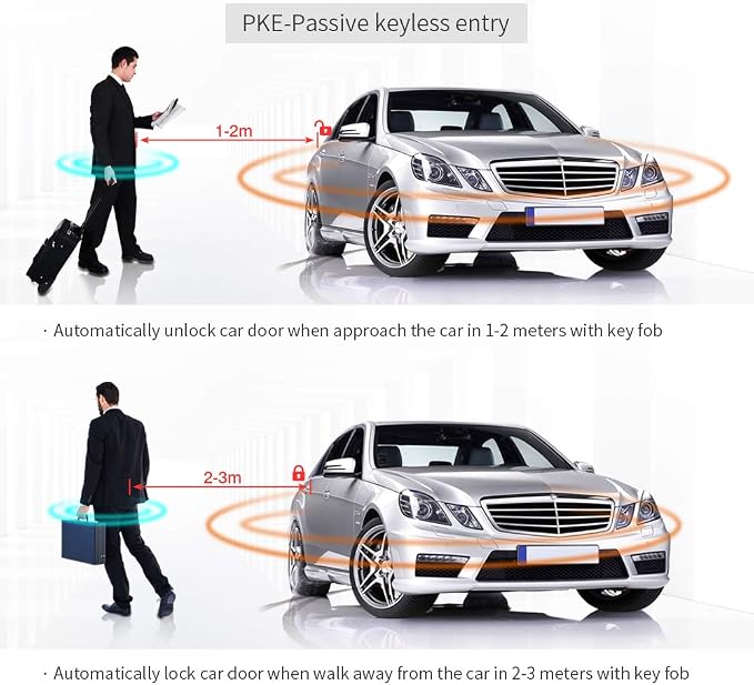 EASYGUARD EC003N-V-1 PKE Passive Keyless Entry Car Burglar Alarm Security Push - Image 3