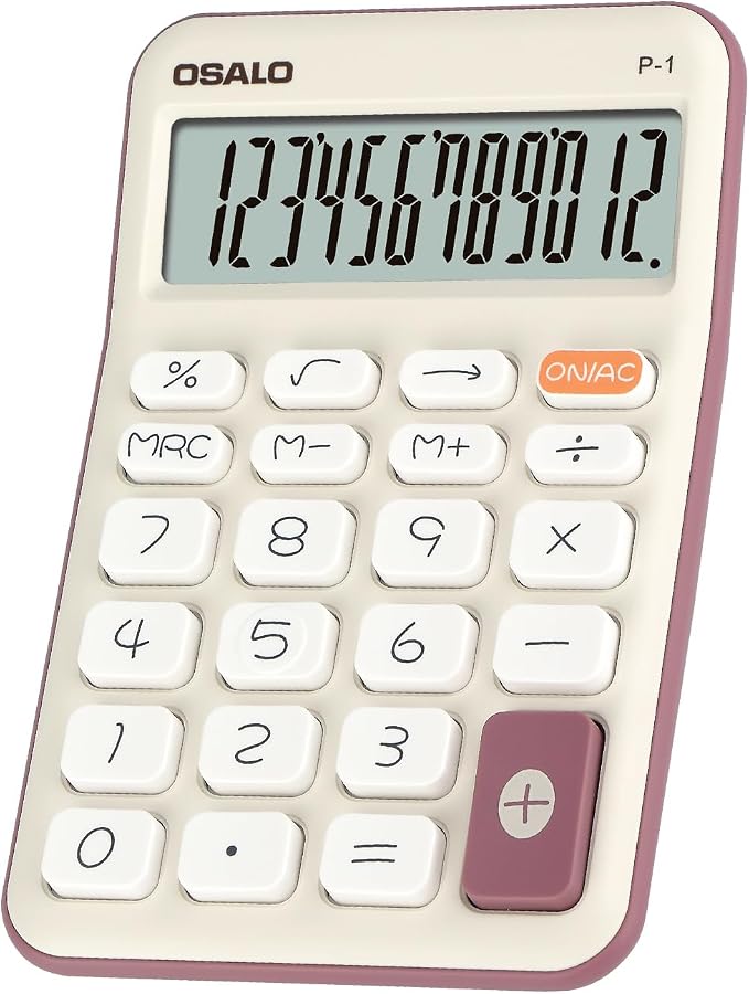 Pendancy Small Desk Calculator Cute, 12 Digit LCD Display, Basic Function by Pendancy