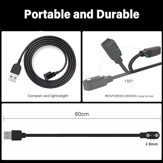 Smart Watch Charger, Da Fit, Gloryfit Magnetic Charging Cable, - Image 6
