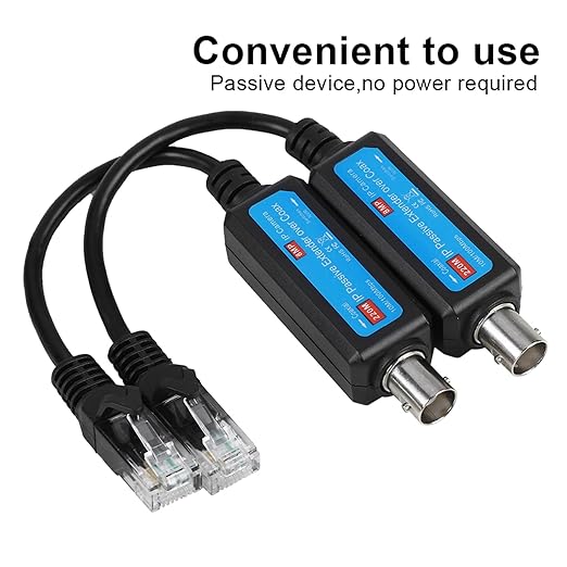 Network Coaxial Transmitter, 1Pair 10/100Mbps Passive IP 1CH Ethernet Over Coax - Image 5