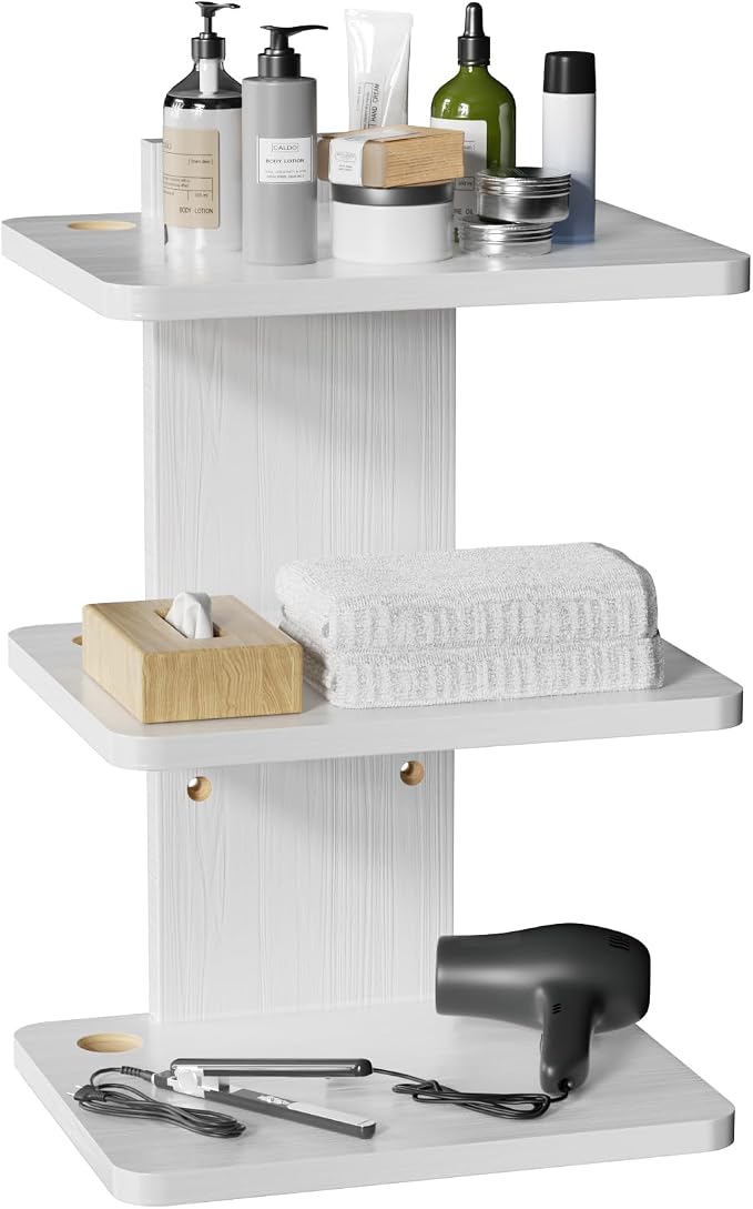 WALI Floating TV Shelf, 3 Tier Projector Shelf by WALI