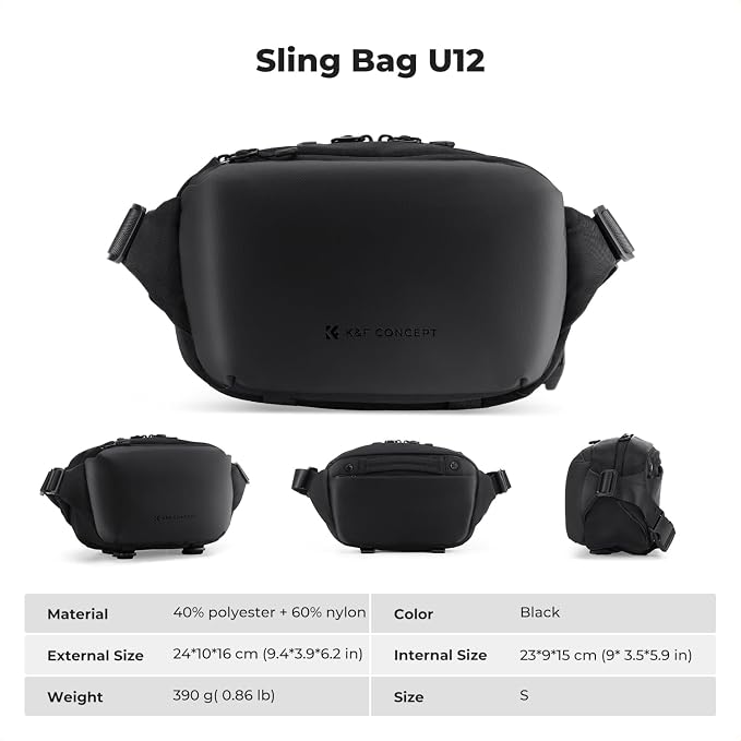 K&F CONCEPT Camera Sling Bag Crossbody Bag Waterproof Camera Shoulder Backpack - Image 8