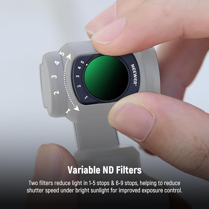 NEEWER Variable ND + CPL + UV Filter Set Compatible - Image 3