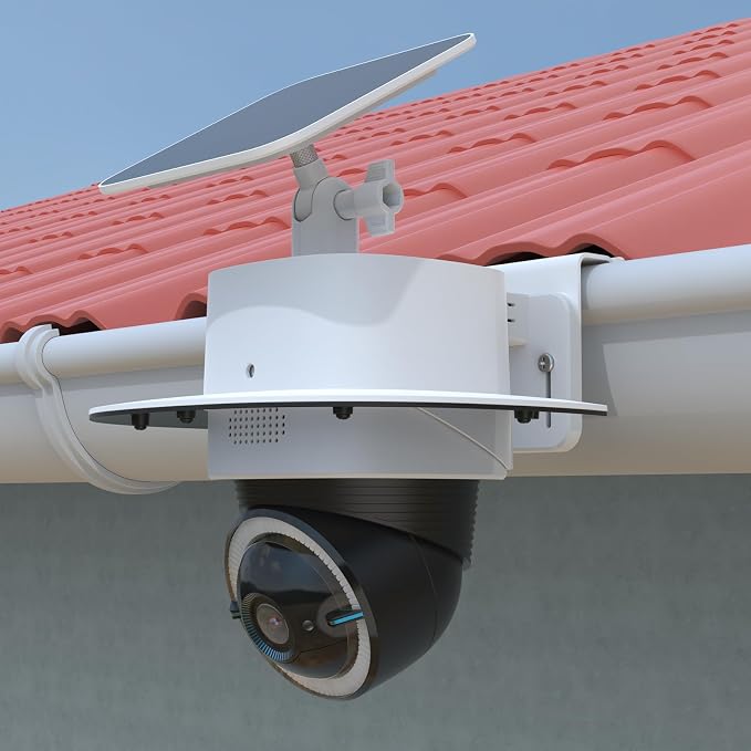 Rain Sun Shield Cover with Adjustable Solar Panel Gutter Mount - Image 8