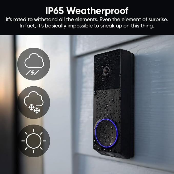 WYZE Wireless Duo Cam Video Doorbell, Battery Powered, 2K Full HD Video - Image 9