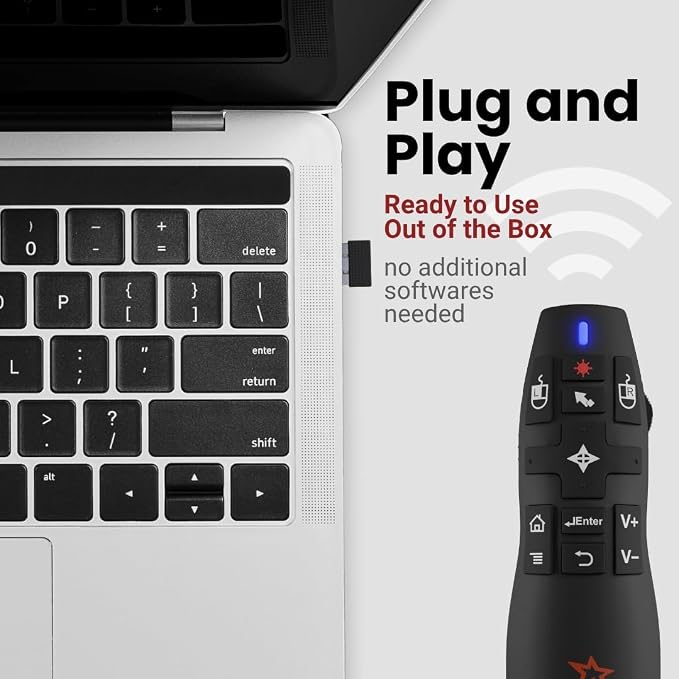 PR-820 Presentation Clicker for Mac – Smartboard Remote PowerPoint Clicker - Image 9