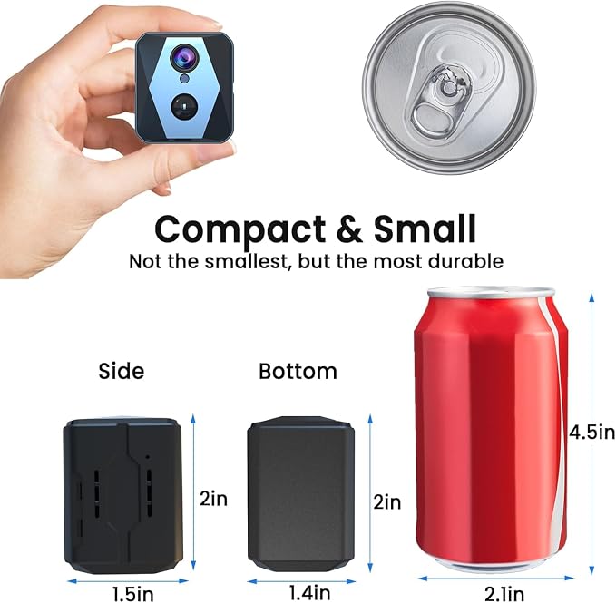 vebiliki Spy Camera, 4K Hidden Camera, Mini Camera, Real-Time Recording - Image 3