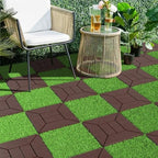 44 Pack Interlocking Deck Tiles, All-Weather Outdoor Deck Tiles - Image 6