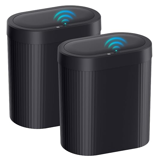 jinligogo 2 Pack 5 Gallon Bathroom Trash Can by SecureSpacesCleanerPlaces