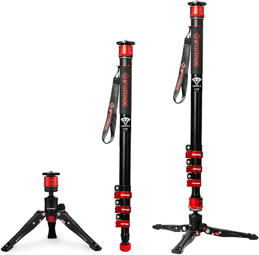 IFOOTAGE Monopod Cobra 3 A180F, Telescopic Video Mono pod Compatible by IFOOTAGE