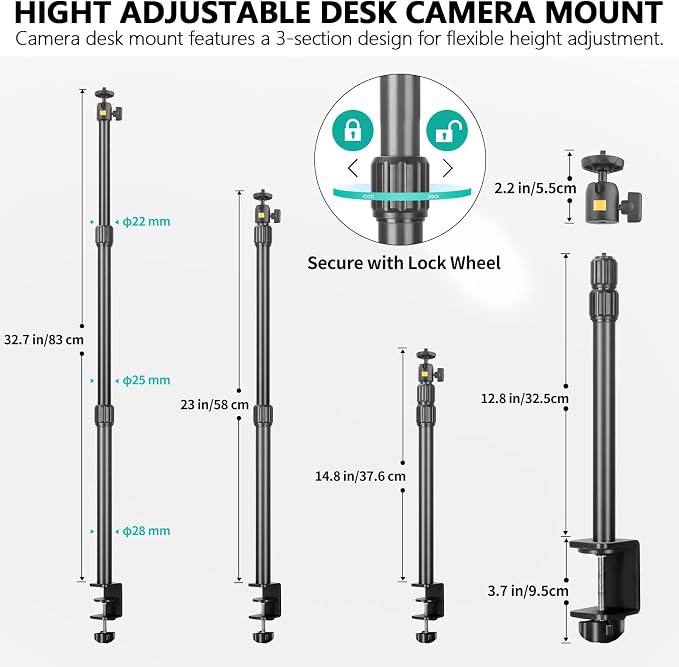 Camera Desk Mount Table Stand - Image 4