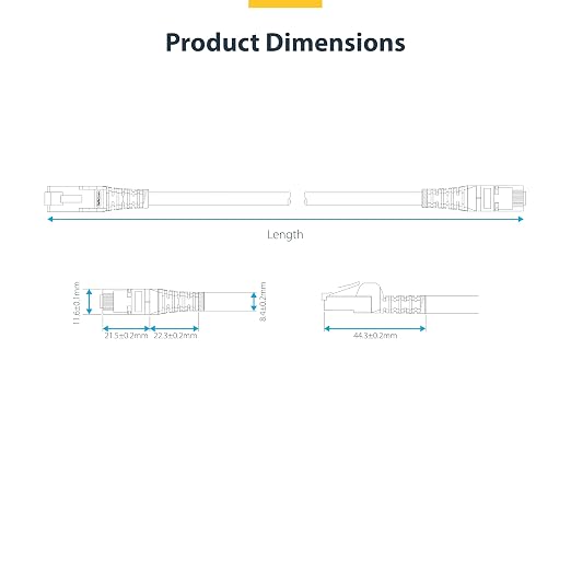 StarTech.com 40ft White CAT8 Ethernet Cable, Snagless RJ45, 100W PoE++ - Image 6