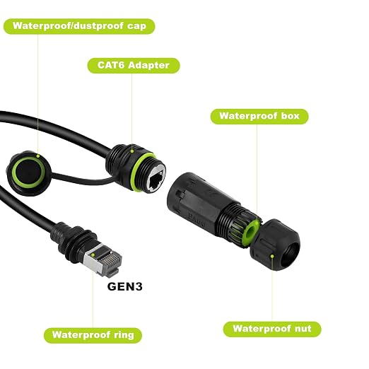 for Starlink Ethernet Adapter for Gen 3 & Mini, IP68 Waterproof RJ45 Coupler - Image 8