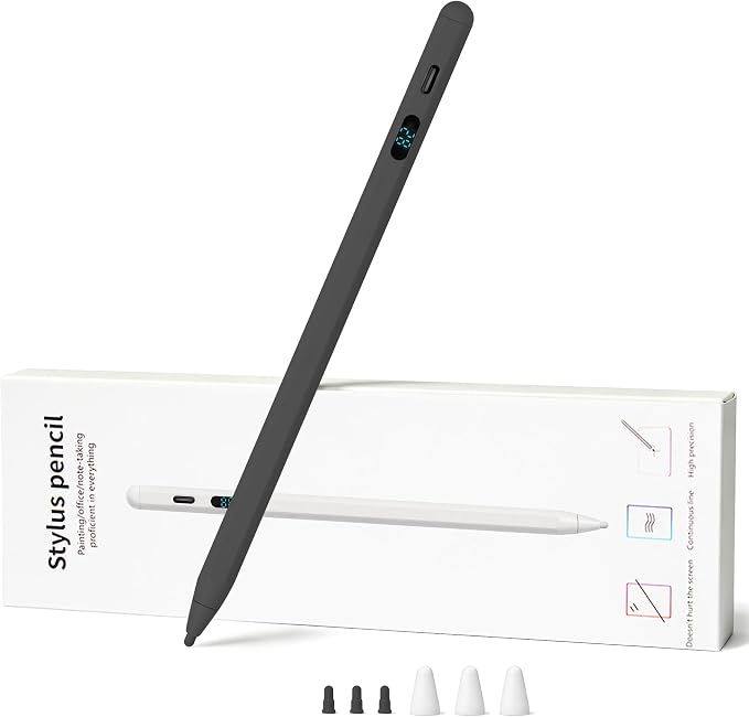 Active Stylus Pen with LED Display, 2-in-1 Dual Modes Digital Pencil by YOUPECK