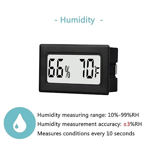 6 Pack Mini Small Digital Hygrometer Thermometer Indoor Temperature and - Image 3
