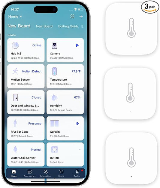 Aqara Zigbee Temperature and Humidity Sensor-3 Pack, Wireless Thermometer by Aqara