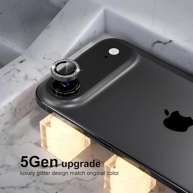Choiche Compatible for iPhone 17 Air Camera Lens Protector Bling, 9H Tempered - Image 7