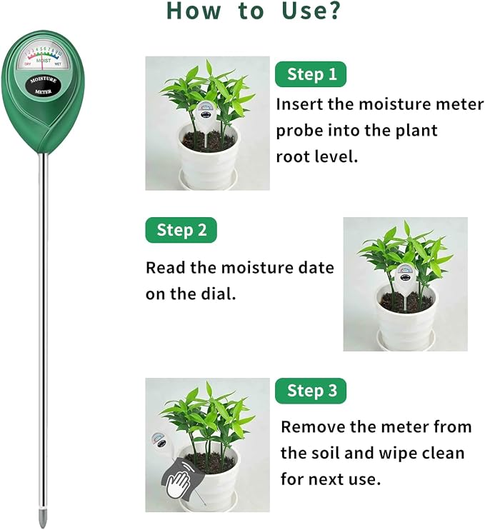 Censinda Soil Moisture Meter, 2 Pack Long Probe Soil Moisture Monitor - Image 5