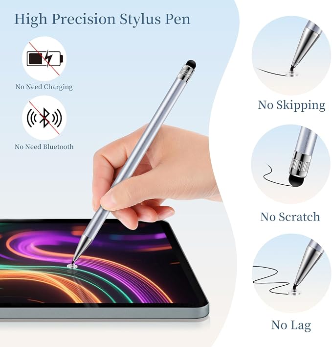 ChaoQ 2-in-1 Stylus Pen for Touchscreen, 6 High Sensitivity Stylus - Image 5