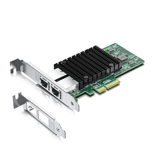 10Gtek 10Gb PCI-E NIC Network Card, Dual Copper RJ45 Port, by 10Gtek