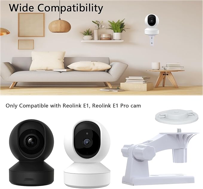Camera Mount Compatible with Reolink E1 Pro, Reolink E1, 180° Adjustable Camera - Image 2