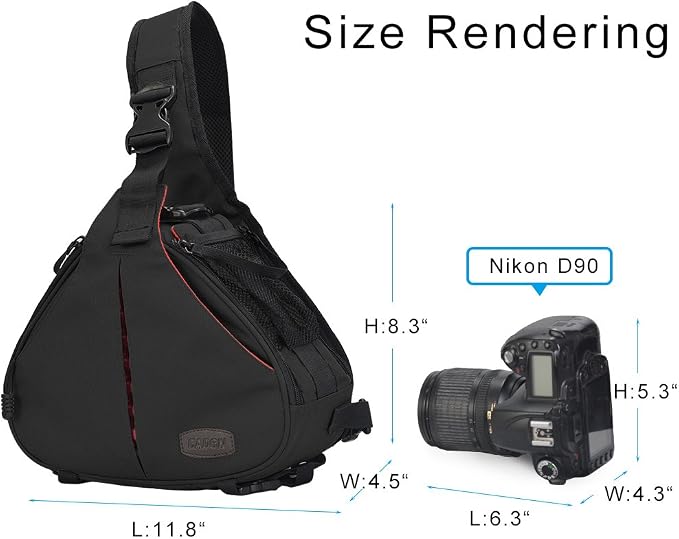 CADeN Camera Bag Sling Backpack Camera Case Waterproof - Image 3