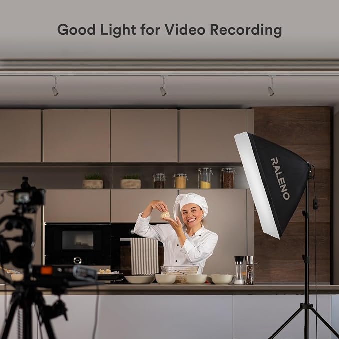 RALENO Softbox Lighting Kit, 20X28-Inch Softbox Photography Lighting - Image 7
