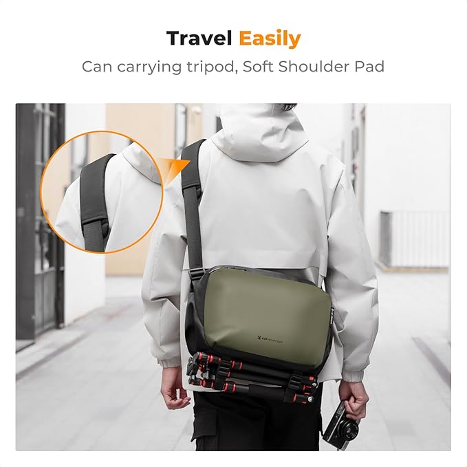K&F CONCEPT Camera Sling Bag Crossbody Bag Waterproof Camera Shoulder Backpack - Image 5