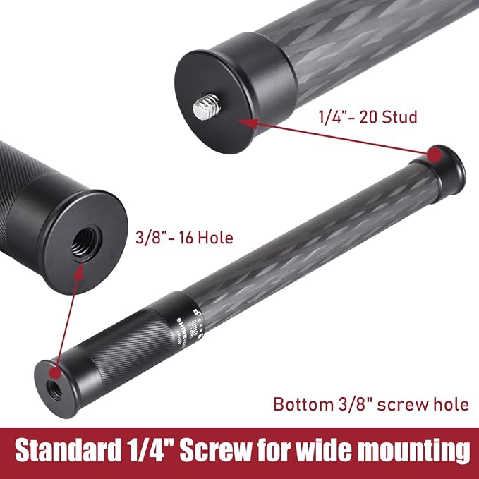 SHINEWEE Carbon Fiber Extension Pole – 4-Section Fast Twisting Lock Design | - Image 4