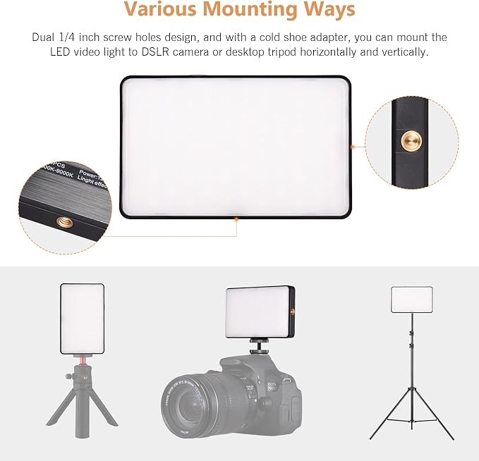 ST120 Pocket LED Video Light Rechargeable Fill Light 2500K-9000K Dual Color - Image 6