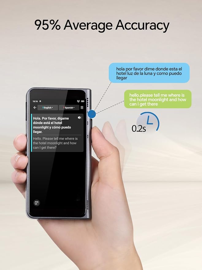 Timekettle NEW T1 Translator Device Supports 40 Languages, 31+ Offline Language - Image 4