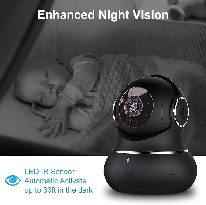 litokam 2K Indoor Camera, 360 Pan/Tilt Home Security Cameras - Image 3
