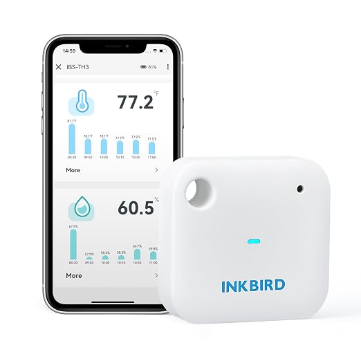 INKBIRD WiFi Thermometer Hygrometer Monitor, Smart Temperature Humidity Sensor by Inkbird