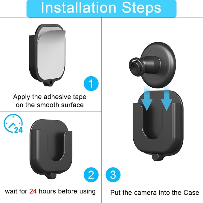 3PACK Adhesive Wall Mount Bracket - Image 5