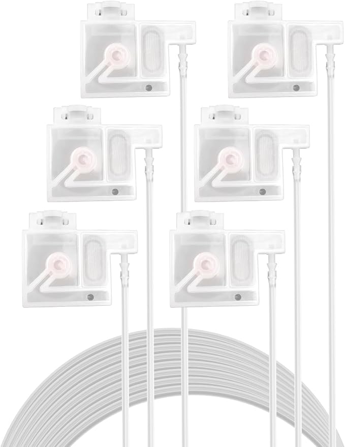 Ink Tube and Damper Set Fit for E-pson L1800 R1390, Ink Damper Dumper by SZRKRLA