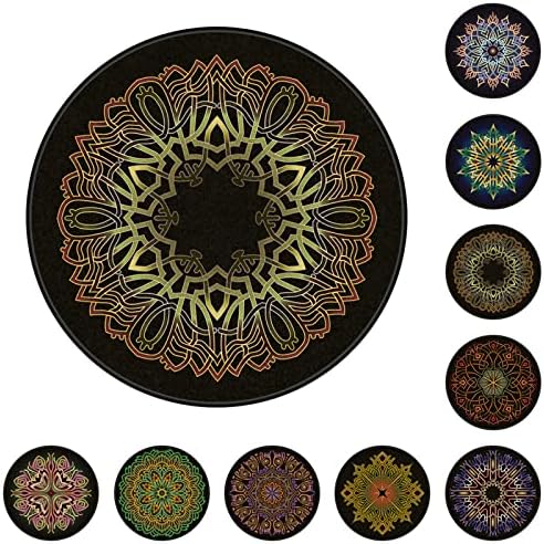 Chair Mat for Hardwood Floor Anti-Slip Floor Protector Round Gaming Computer by GZQIAWY