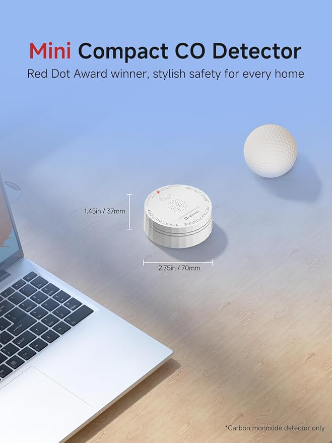 HEIMAN Carbon Monoxide Detectors, Interconnected CO Detector Battery Operated - Image 5